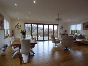 bifold glass door