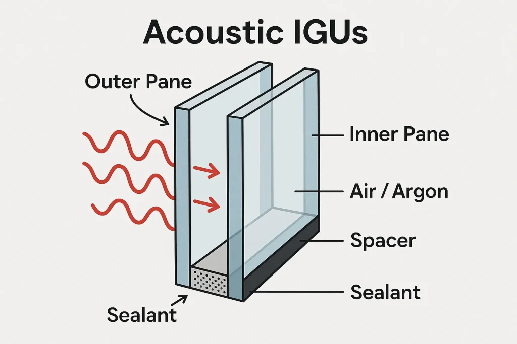 Acoustic IGUs