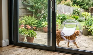 Pet Door in Toughened Glass